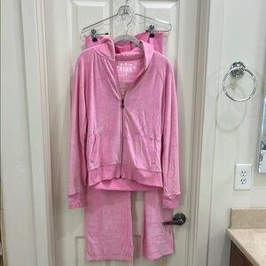 Victoria's Secret PINK Pink Velour Tracksuit
